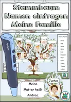 Vorschau - Arbeitsblätter - AnybookPro Material: Der Familienstammbaum - Deckblatt