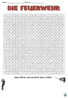 Vorschau - Arbeitsblätter - AnybookPro Material: Suchsel "Die Feuerwehr" - Seite 2