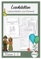 Vorschau - Stundenentwürfe - Lesedetektive auf der Spur - Karneval - Deckblatt