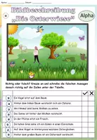Vorschau - Arbeitsblätter - AnybookPro Material: Bildbeschreibung "Osterwiese" - Seite 1