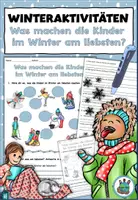 Vorschau - Arbeitsblätter - AnybookPro Material: Was machen die Kinder im Winter - Deckblatt