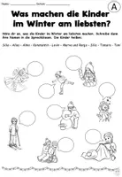 Vorschau - Arbeitsblätter - AnybookPro Material: Was machen die Kinder im Winter - Seite 3