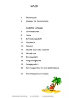 Vorschau - Arbeitsblätter - Sommergedichte schreiben (Lernen an Stationen) - Seite 1