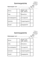 Vorschau - Arbeitsblätter - Sommergedichte schreiben (Lernen an Stationen) - Seite 2