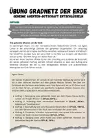 Vorschau - Arbeitsblätter - Gradnetz - Übung: mit Geheimagent Carter um die Welt - Seite 1