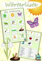Vorschau - Arbeitsblätter - AnybookPro Material: Wortschatz Frühling - Deckblatt
