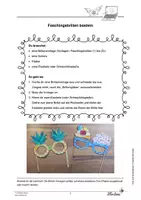 Vorschau - Mal- und Bastelvorlagen - Bastelanleitung: Faschingsbrillen - Seite 1