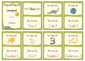 Vorschau - Spiele - 1.Klasse: Lesespiel zum Buchstaben D/d (Flex und Flora) - Seite 2