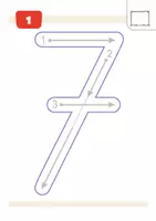 Vorschau - Stationenlernen - Stationsarbeit Einführung Ziffer/Zahl "7" Ziffernkurs - Seite 3
