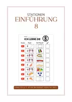 Vorschau - Arbeitsblätter - Stationsarbeit Einführung Ziffer/Zahl "8" Ziffernkurs - Deckblatt