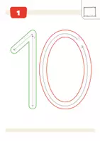 Vorschau - Arbeitsblätter - Stationsarbeit Einführung Ziffern/Zahl "10" Ziffernkurs - Seite 3