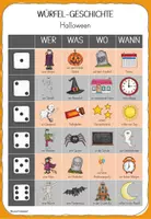 Vorschau - Arbeitsblätter - Würfelgeschichten - Halloween für Klasse 2-4 - Seite 3