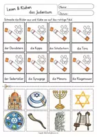 Vorschau - Arbeitsblätter - Judentum Religion Lesen und Kleben Arbeitsblätter - Seite 2