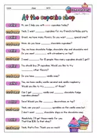Vorschau - Arbeitsblätter - some and any | 3 Arbeitsblätter im Kontext cupcake shop - Seite 1