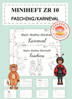 Vorschau - Arbeitsblätter - Mathe Mini-Heft ZR 10 Fasching/Karneval - Deckblatt