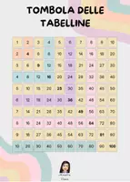 anteprima - Giochi - La tombola delle tabelline - Pagina di copertina