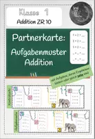 Vorschau - Stationenlernen - Materialpaket: Partnerkontrolle zur Addition im ZR 10 - Seite 1