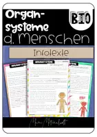 Vorschau - Unterrichtsreihen - Infotexte - Organsysteme des Menschen - Deckblatt