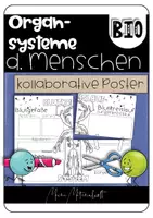 Vorschau - Unterrichtsreihen - Kollaboratives Poster - Organsysteme des Menschen - Deckblatt