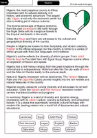 Vorschau - Arbeitsblätter - Nigeria - Cloze with solution - Countries (English) - Seite 2