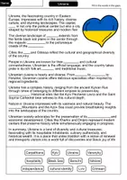 Vorschau - Arbeitsblätter - Ukraine - Cloze with solution - Countries (English) - Seite 1