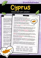 Vorschau - Arbeitsblätter - Cyprus - Cloze with solution - Countries (English) - Deckblatt