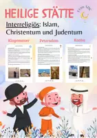 Vorschau - Arbeitsblätter - INTERRELIGIÖS - Heilige Orte 🕋 Judentum, Christentum, Islam - Seite 1