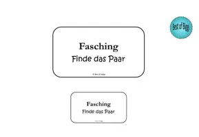 Vorschau - Spiele - Fasching Spiel Finde das Paar DaZ DaF A1 A2 - Seite 2