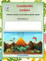 Vista previa - Hojas de trabajo - Cuadernillo Jurassico by Miviq (15 actividades) - Portada
