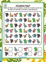 Vista previa - Hojas de trabajo - Cuadernillo Jurassico by Miviq (15 actividades) - página 2