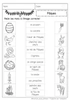 Aperçu - Feuilles d'exercices - Vocabulaire: Paques - Page 2