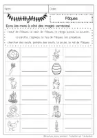 Aperçu - Feuilles d'exercices - Vocabulaire: Paques - Page 3