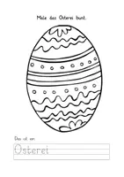 Vorschau - Mal- und Bastelvorlagen - Ostern - einfache Lese-Mal-Blätter - Seite 3