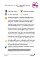 Vorschau - Lehrpläne/Lehrermaterial - Start ins Referendariat: Reflexion von Unterricht - Seite 1
