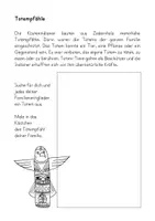 Vorschau - Arbeitsblätter - Totempfähle Ureinwohner Amerikas (Indianer) - Deckblatt
