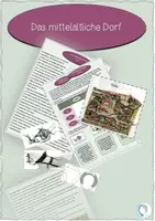 Vorschau - Stundenentwürfe - Geschichte-Das Dorf im Mittelalter-Bauern - Deckblatt