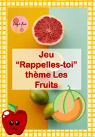 Aperçu - Jeux - Jeu Rappelles-toi thème Les Fruits - Page de couverture