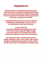 Aperçu - Jeux - Jeu Rappelles-toi thème Les Fruits - Page 1