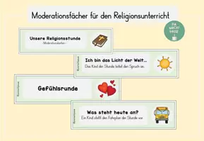 Vorschau - Anderer Materialtyp - Moderationsfächer für den Religionsunterricht - Deckblatt