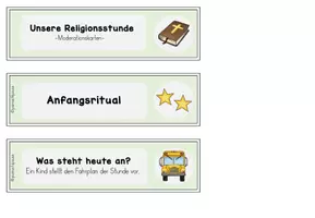 Vorschau - Anderer Materialtyp - Moderationsfächer für den Religionsunterricht - Seite 1