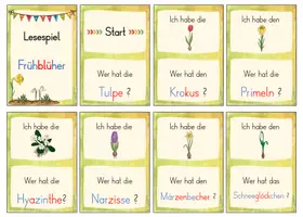 Vorschau - Spiele - Frühblüher (Klasse 1/2) – Lesespiel für den Sachunterricht - Seite 2
