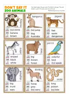 anteprima - Materiale interattivo - zoo animals English game - gioco inglese gratuito - Pagina 1