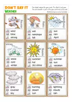 anteprima - Materiale interattivo - the weather English game gioco inglese - Pagina 1