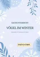 Vorschau - Arbeitsblätter - Vögel im Winter: Zug- und Standvögel - Deckblatt
