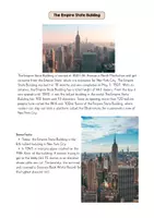 Vorschau - Arbeitsblätter - READING COMPREHENSION New York City Sights Booklet, Postcard - Seite 1