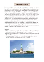 Vorschau - Arbeitsblätter - READING COMPREHENSION New York City Sights Booklet, Postcard - Seite 3