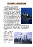 Vorschau - Arbeitsblätter - READING COMPREHENSION New York City Sights Booklet, Postcard - Deckblatt