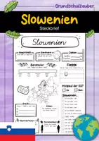 Vorschau - Arbeitsblätter - Slowenien Steckbrief - Deckblatt