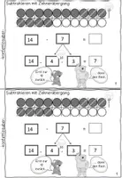 Vorschau - Arbeitsblätter - Übungsheftchen Addition & Subtraktion mit Zehnerübergang - Seite 3