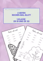 Vorschau - Arbeitsblätter - Rechnen und Malen: 1. Klasse (2 Arbeitsblätter Rechenmalblatt) - Deckblatt